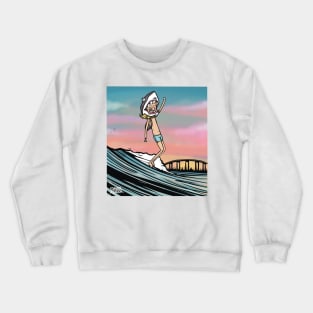 sunSET wave Crewneck Sweatshirt